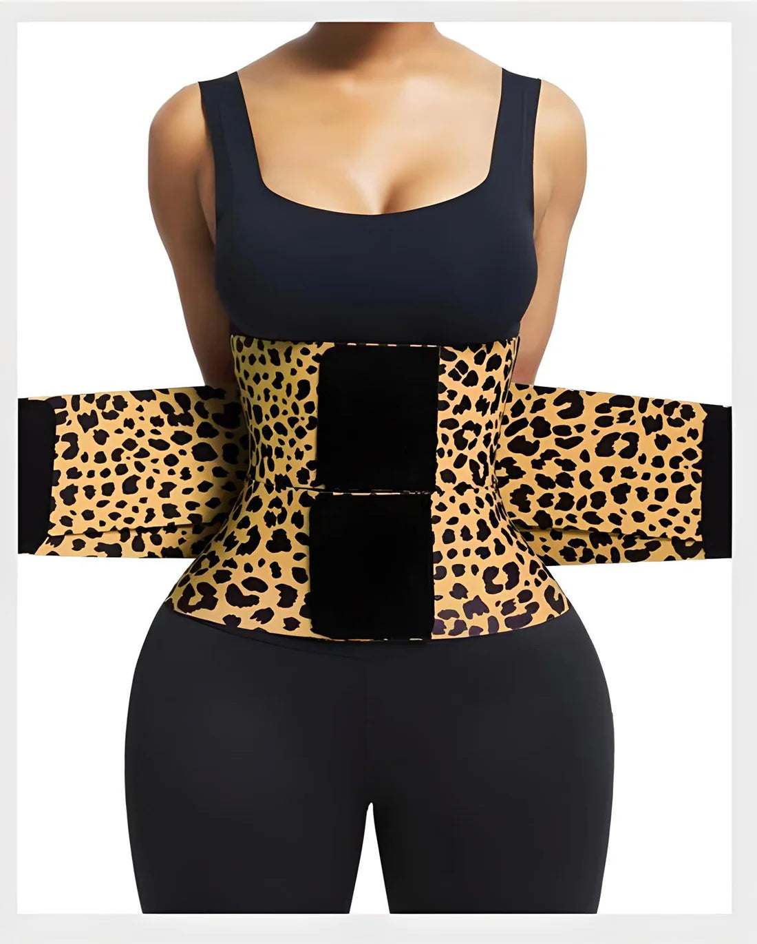 Ceinture abdominale gainante pour la taille et le ventre avec triple enveloppe pour femme