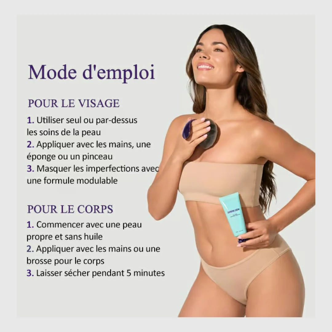 Crème Suprême – Hydratant, anti-cernes et couvrance tout-en-un-Léger et imperméable