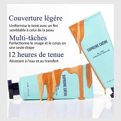 Crème Suprême – Hydratant, anti-cernes et couvrance tout-en-un-Léger et imperméable