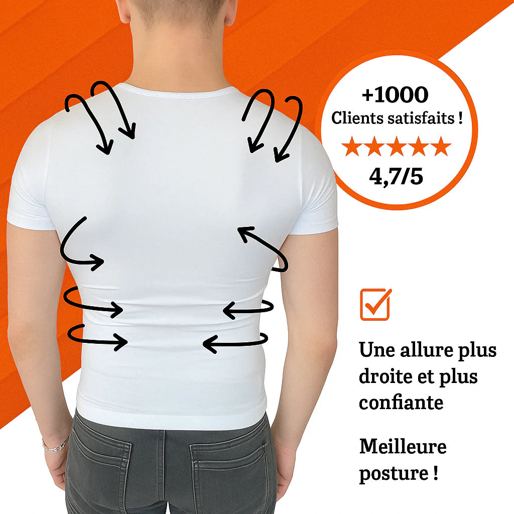 MorphoFit – T-shirt gainant pour une silhouette sculptée et une posture redressée