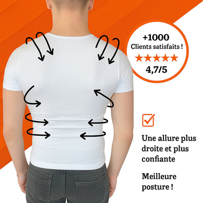 MorphoFit – T-shirt gainant pour une silhouette sculptée et une posture redressée