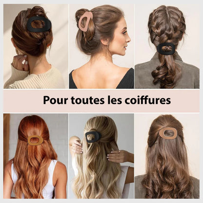 Pince à cheveux de couleur unie