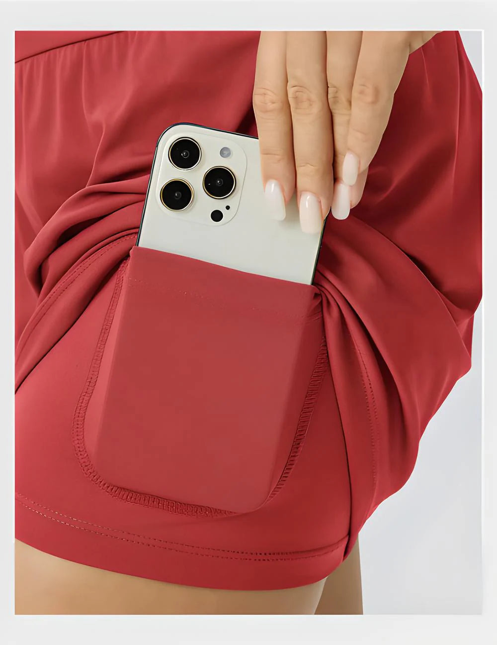 Short d'entraînement 2 en 1 taille super haute 5'' pour femme