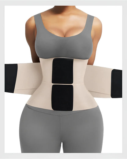 Ceinture abdominale gainante pour la taille et le ventre avec triple enveloppe pour femme