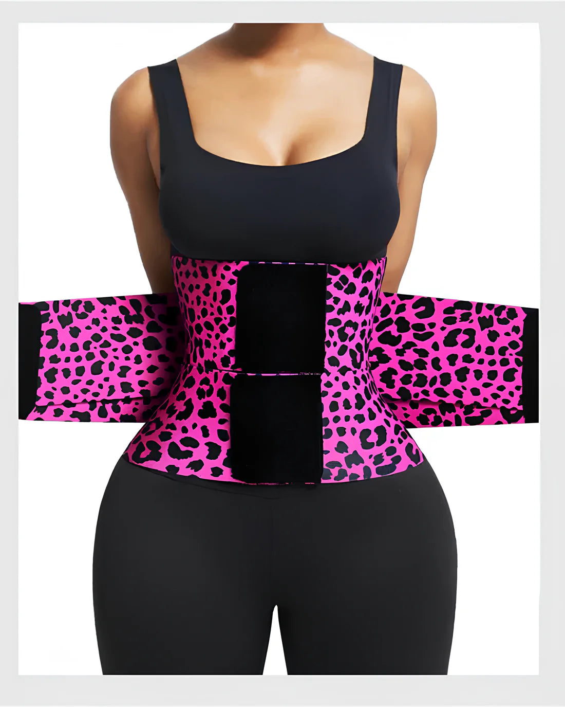 Ceinture abdominale gainante pour la taille et le ventre avec triple enveloppe pour femme