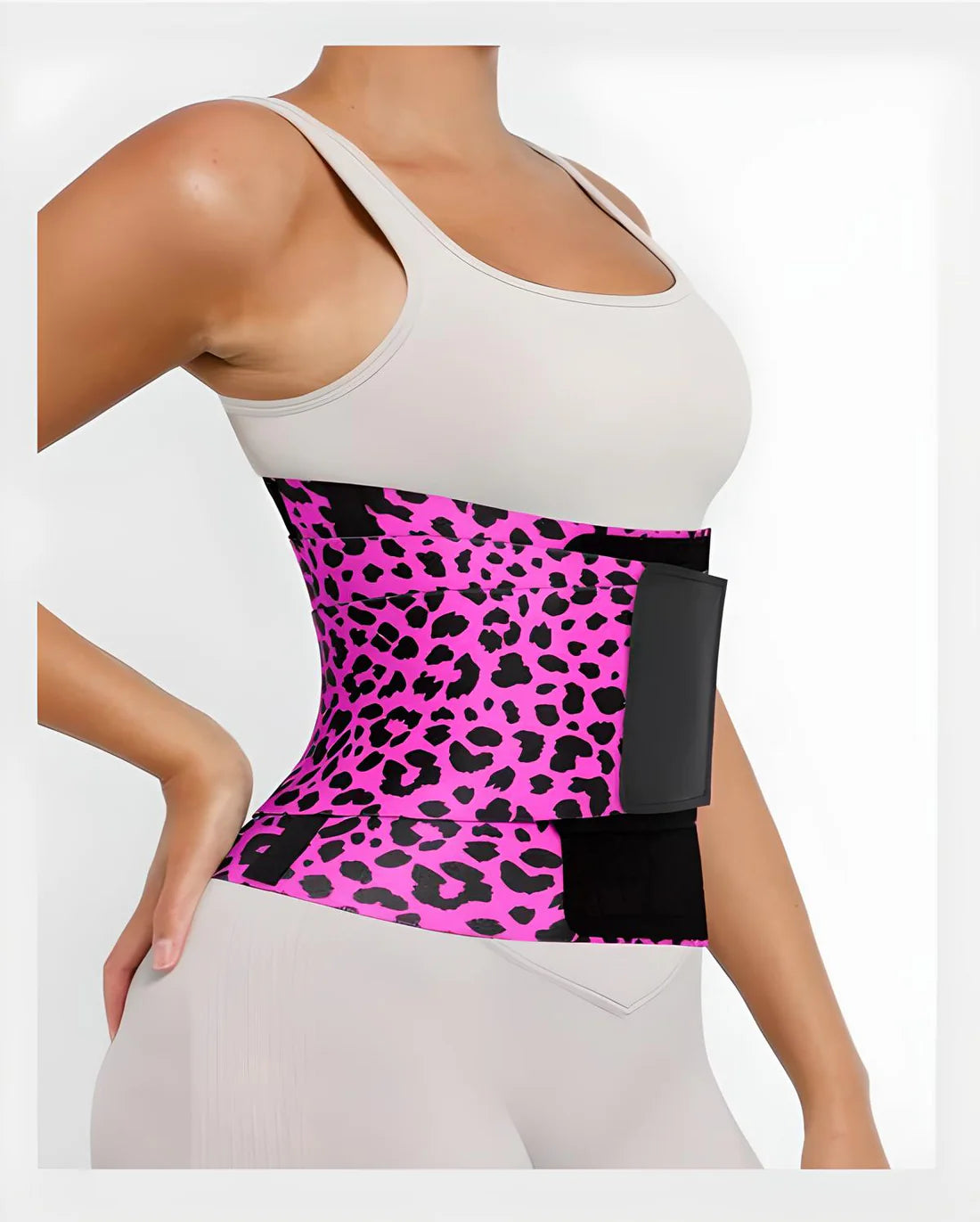 Ceinture abdominale gainante pour la taille et le ventre avec triple enveloppe pour femme