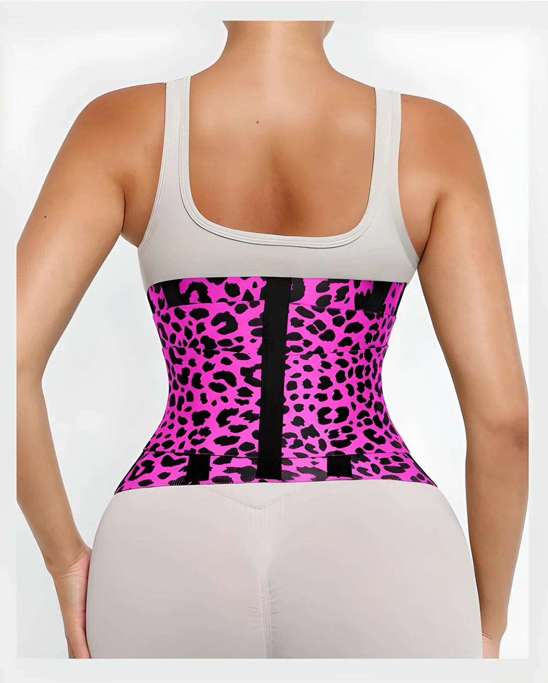 Ceinture abdominale gainante pour la taille et le ventre avec triple enveloppe pour femme