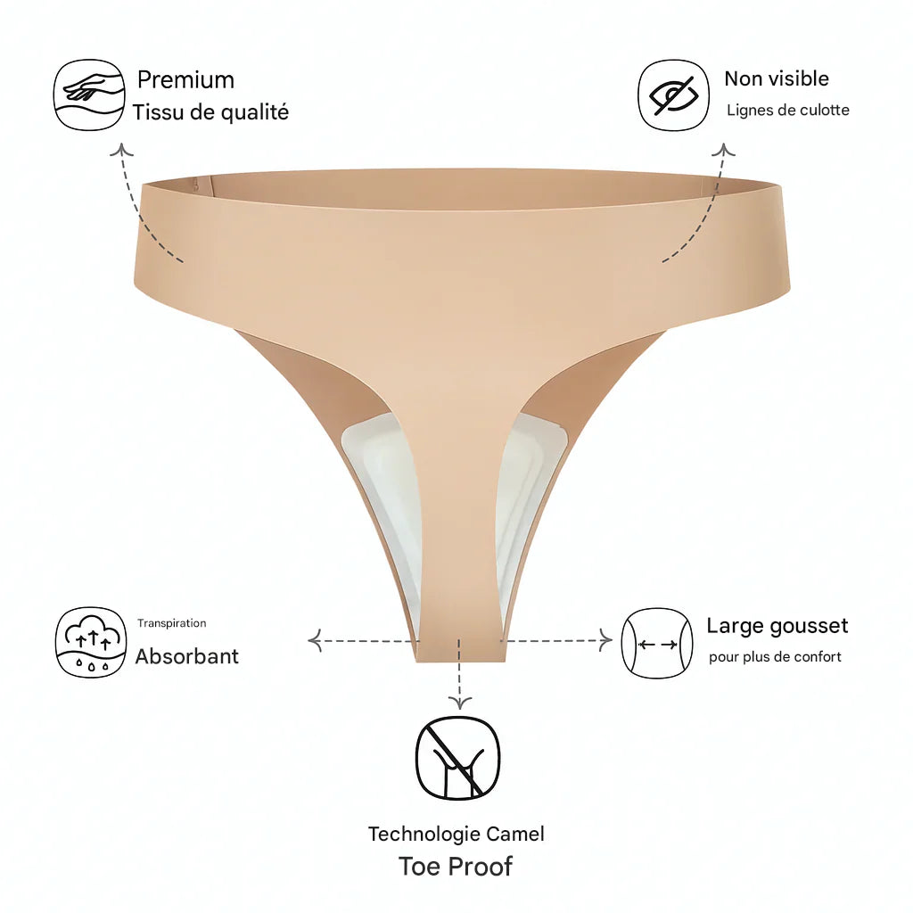 Inviséa™ – Culotte Sans Couture Anti-Pli à l’Avant