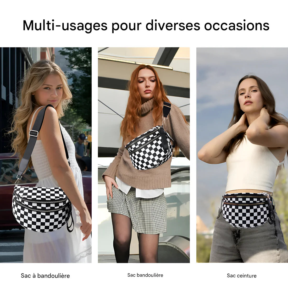 Sac banane en bandoulière Mosaic